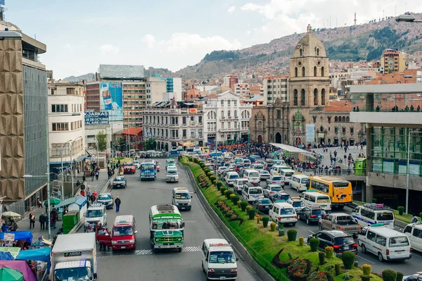 La Paz, Bolivia - Abril 2019 Iglesia de San Francisco —  Fotos de Stock