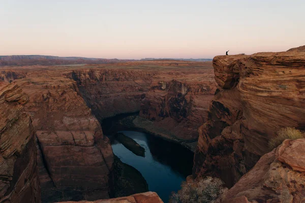 Horseshoe Bend in Glen Canyon National Recreation Area in early dawn — 스톡 사진