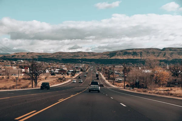 Wielka dorzecze hwy droga do tamy Hoover, Nevada, usa - grudzień, 2019 — Zdjęcie stockowe