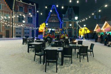 Montreal, Kanada - Dacabra 2019 Gece Noel Pazarı