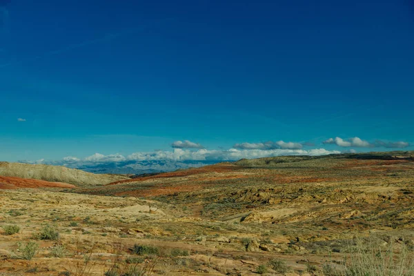 Panoramic view of Fire Canyon Silica Dome in Valley of Fire State Park, Nevada United States — Stock Photo, Image