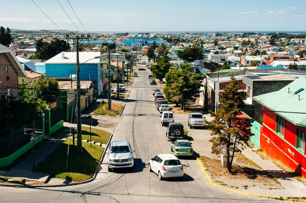 Patagonie, Chili - décembre, 2019 Belle vue sur Punta Arenas avec le détroit de Magellan — Photo