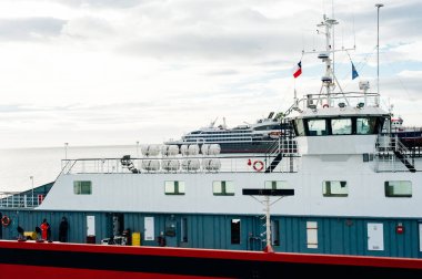 Tüm feribot ve tekneler Ushuaia 'yı bu limandan terk eder.