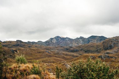 Cajamarca PERU 'da Cumbemayo' nun mistik kaya oluşumları.