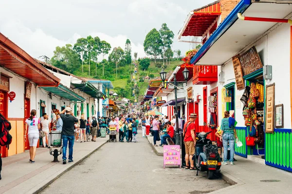 Salento Colombia Abril 2019 Vista Calles Salento Región Cafetera Quindio — Foto de Stock