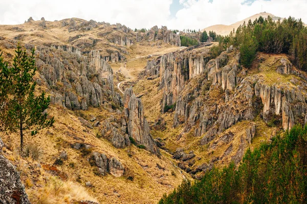 Formações Rochosas Místicas Cumbemayo Cajamarca Peru — Fotografia de Stock