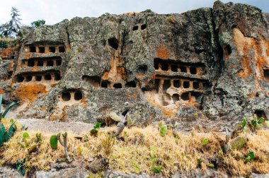 Cajamarca, Peru 'daki Ventanillas de Otuzco Arkeoloji Merkezi