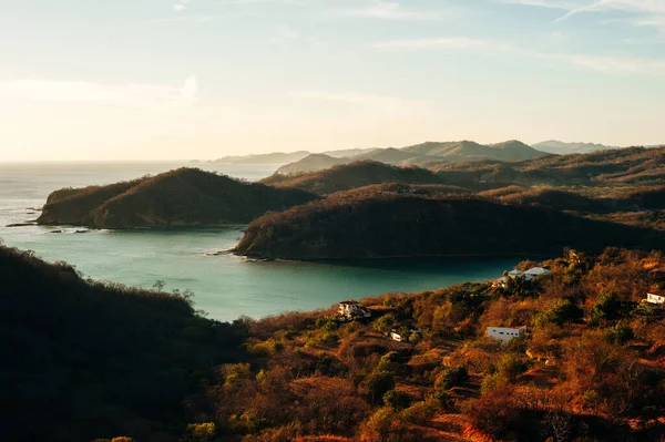 Kleurrijk Panoramisch Uitzicht Baai San Juan Del Sur Nicaragua — Stockfoto