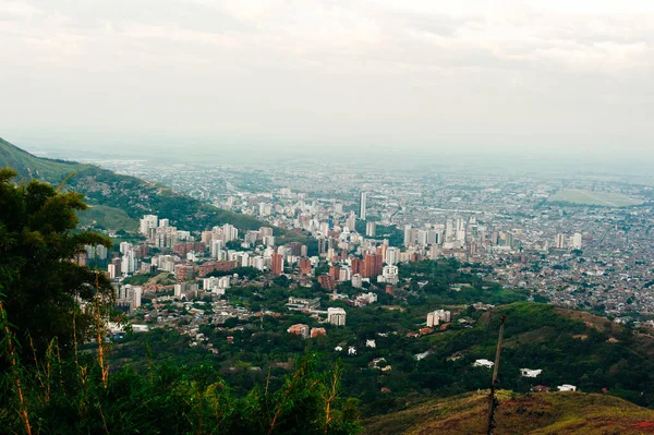Vista Sobre Cali Partir Três Cruces Colômbia — Fotografia de Stock