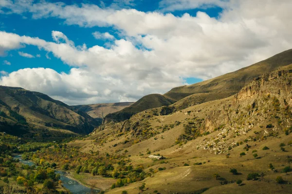 Vue Sur Vardzia Ville Construite Dans Rocher Géorgie — Photo