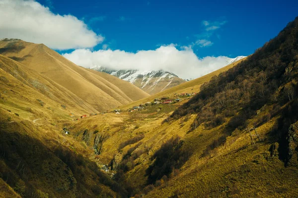 Colorido Paisaje Otoñal Las Montañas Del Cáucaso Georgia Europa — Foto de Stock