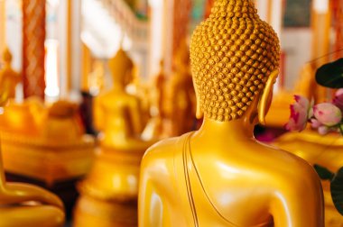 Wat Chalong Budist Tapınağı, Chalong, Phuket, Tayland - sep, 2019.