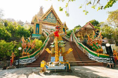 Tayland Phuket Phuket Kasabası Wat Khao Rang tapınağının koruyucusu.