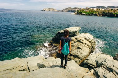 Benzersiz plajları ve ünlü tatil beldesi Agia Pelagia, Heraklion, Girit, Yunanistan