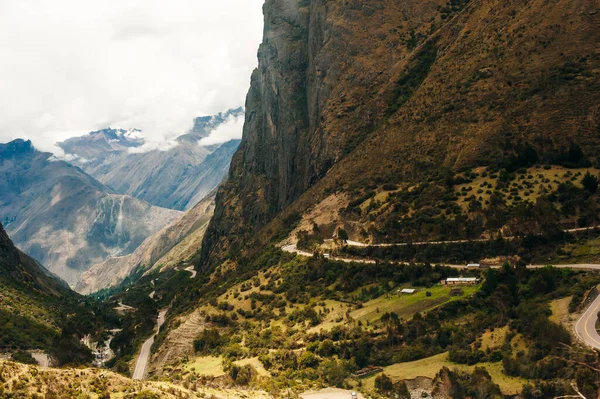 Paesaggio Della Valle Urubamba Machu Picchu Resti — Foto Stock