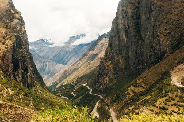 Paisagem Vale Urubamba Machu Picchu Restos — Fotografia de Stock