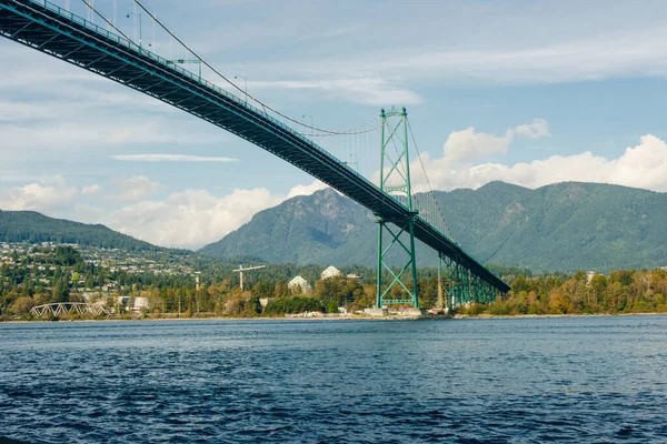 Vancouver Mei 2019 Vancouver Canada Leeuwen Gate Hangbrug Vancouver Met — Stockfoto