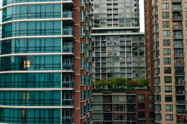 Vancouver BC, Kanada Büyük Megapolis şehir merkezi manzarası