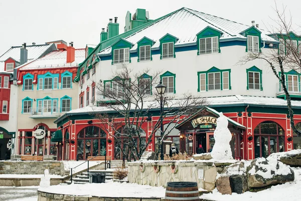 Mont Tremblant Canada Fevereiro 2020 Aldeia Mont Tremblant Inverno — Fotografia de Stock