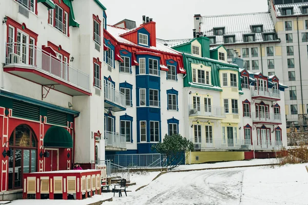 Mont Tremblant Canada Fevereiro 2020 Aldeia Mont Tremblant Inverno — Fotografia de Stock