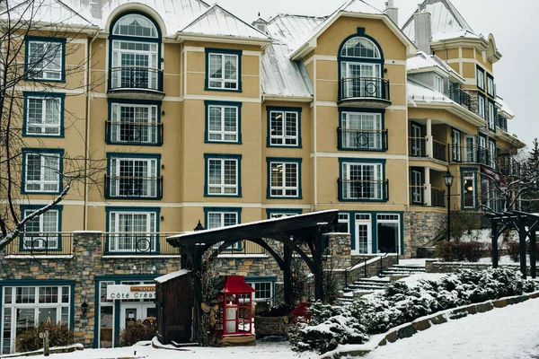 Mont Tremblant Canada Fevereiro 2020 Aldeia Mont Tremblant Inverno — Fotografia de Stock