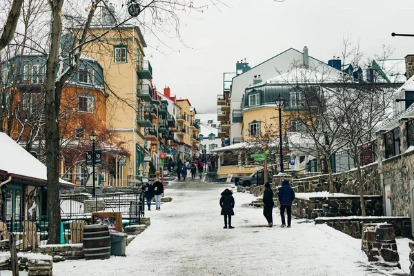 Mont Tremblant Canada Febbraio 2020 Mont Tremblant Villaggio Inverno — Foto Stock