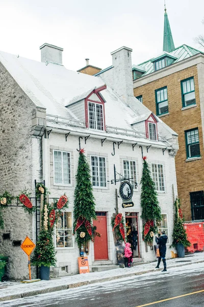 Quebec City Canada Dec 2019 Antica Architettura Quebec City — Foto Stock