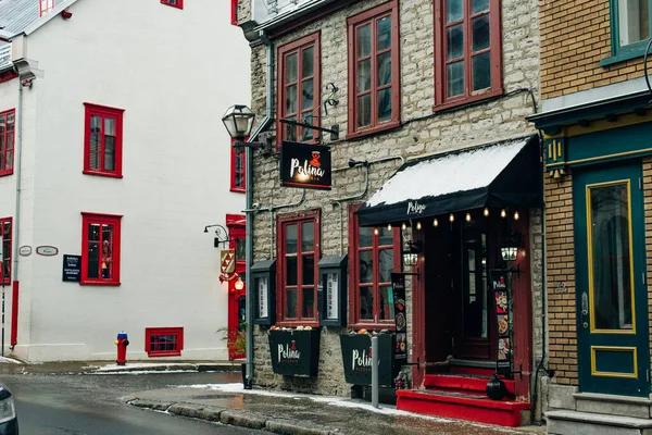 Quebec City Canada Dec 2019 Quebec Citys Antika Arkitektur — Stockfoto