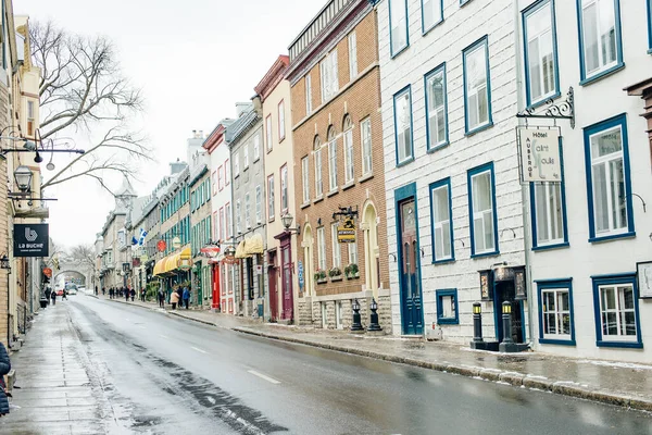 Quebec City Canada Dec 2019 Древняя Архитектура Квебека — стоковое фото