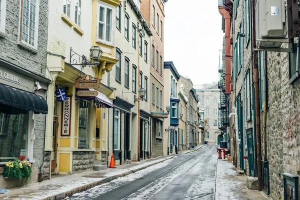 Cidade Quebec Canada Dez 2019 Arquitetura Antiga Cidade Quebec — Fotografia de Stock