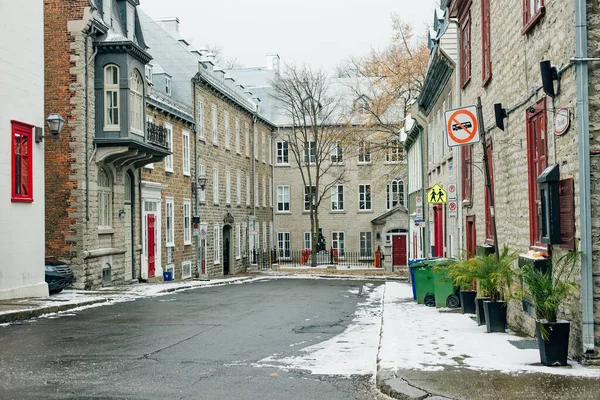 Quebec City Canada Dec 2019 Starobylá Architektura Města Quebec — Stock fotografie