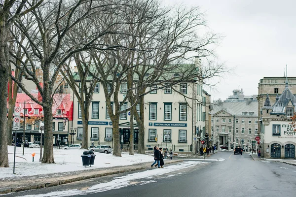 Quebec City Canada Dec 2019 Antica Architettura Quebec City — Foto Stock