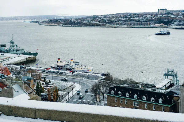 Cidade Quebec Canada Dez 2019 Arquitetura Antiga Cidade Quebec — Fotografia de Stock