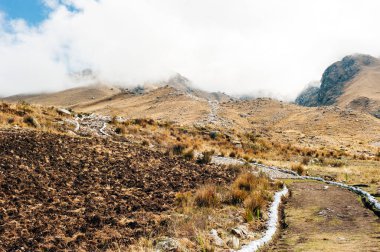 Laguna 69, huaraz, peru - dec, 2019 Cordillera Blanca yolu.
