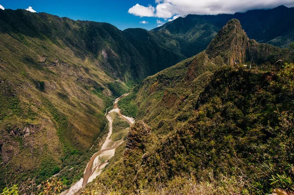 Ville Inka Perdue Machu Picchu Près Coussin Les Murs Inca — Photo