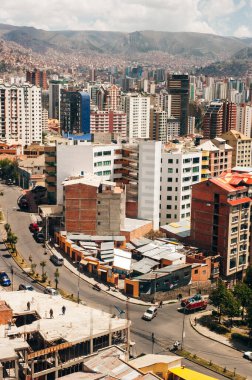 La Paz Bolivya - 08 Mayıs 2019 La Paz Merkezi.