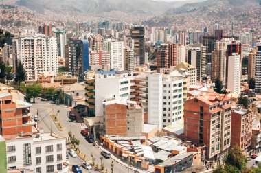 La Paz Bolivya - 08 Mayıs 2019 La Paz Merkezi.
