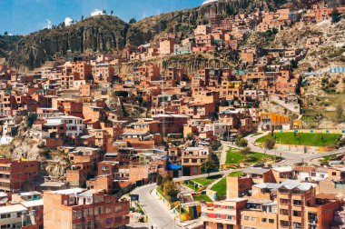 La Paz Bolivya - 08 Mayıs 2019 La Paz Merkezi