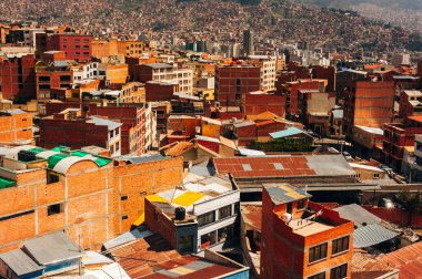 La Paz Bolivya - 08 Mayıs 2019 La Paz Merkezi
