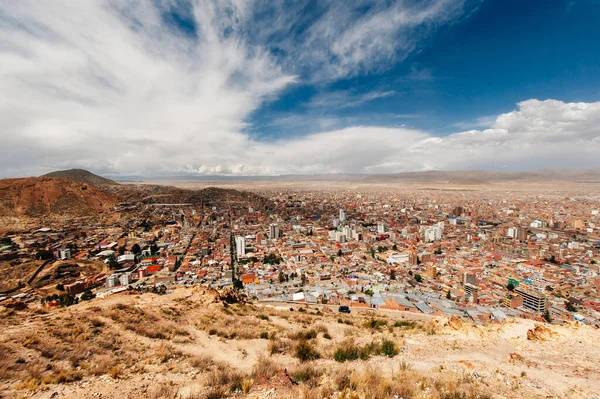 Vista da cidade Oruro, bolívia — Fotografia de Stock