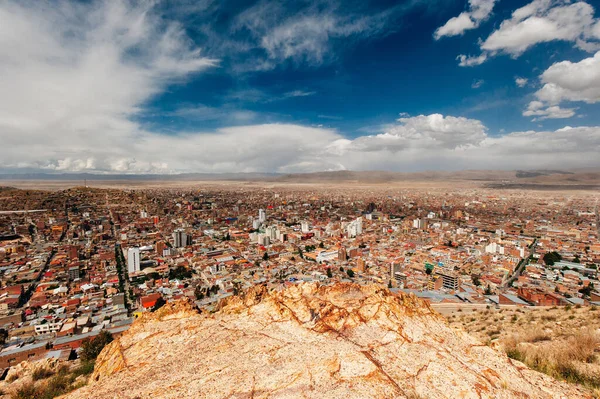 Vista da cidade Oruro, bolívia — Fotografia de Stock