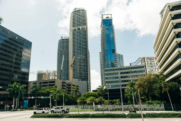 MIAMI, USA - MARCH 31, 2020 Empty streets of Miami Downtown — Stock Photo, Image