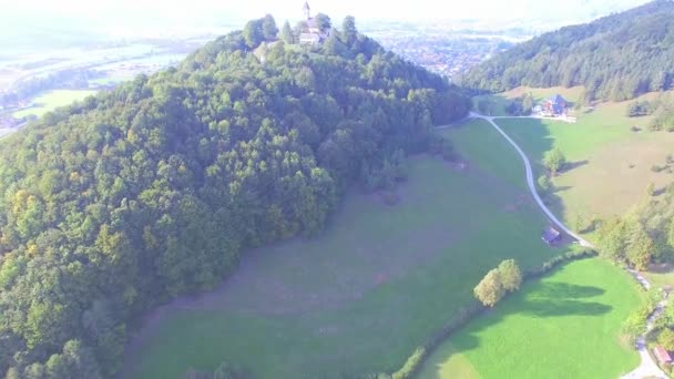 Alpes Montagne Vue aérienne — Video