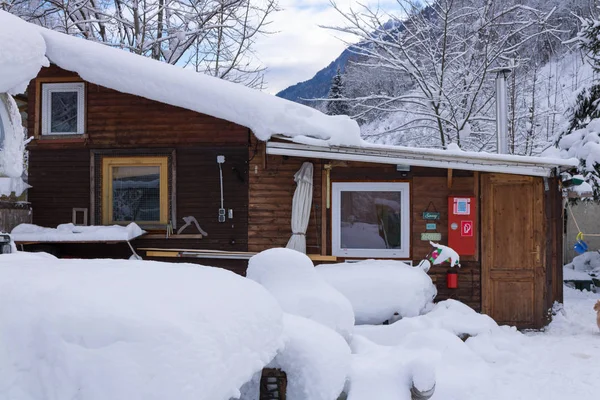 Vintern, camping, snö, blå, sky — Stockfoto