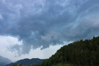 bulutlar ve yağmur, salzburg, Avusturya