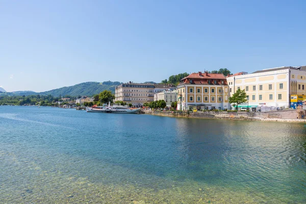 Gmunden, Avusturya 21 Temmuz 2017: Şantiye G için köprü