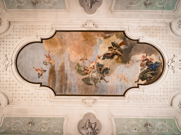 The fresco "the triumph of Virtue and Intelligence on Error" by — Stock Photo, Image