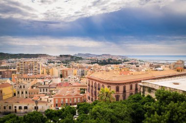 Görünüm Cagliari, Sardunya, İtalya.