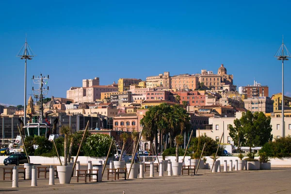 Pohled z Cagliari, Sardinie, Itálie. — Stock fotografie