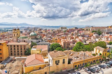 Görünüm Cagliari, Sardunya, İtalya.
